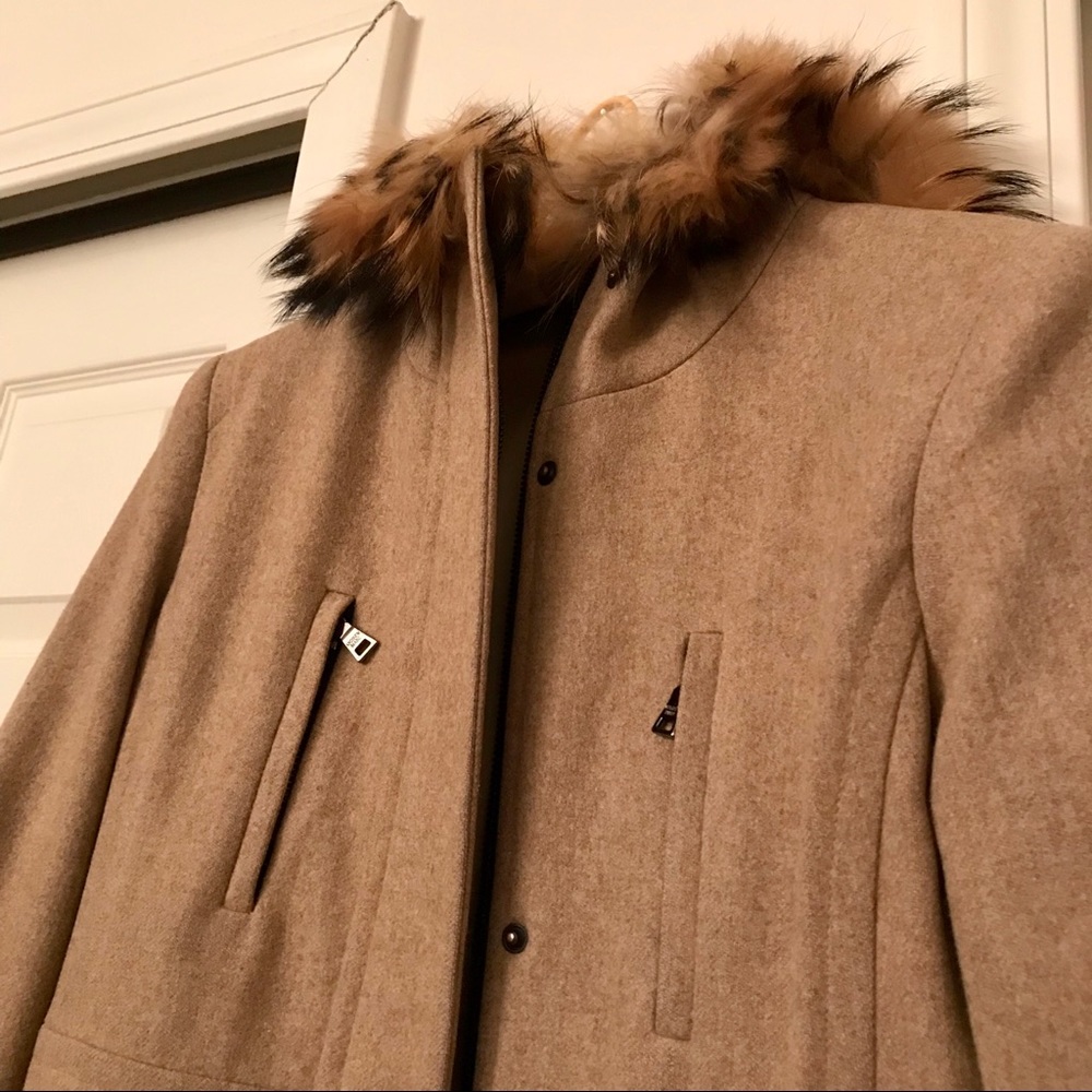 ANDREW MARC TAN COAT